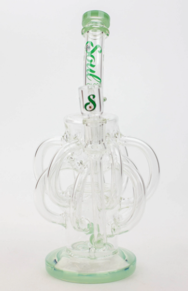 Soul Glass Recycler 10″ Bong / Dab Rig avec Quartz Banger 4mm